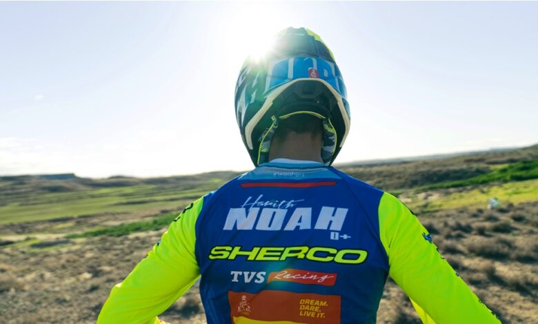 Photo of TVS talent Harith Noah, lone rider to fly Indian flag at Dakar