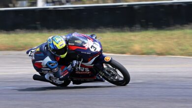 Photo of KY Ahamed leads front row sweep for TVS Racing