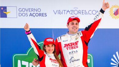 Photo of Efrén Llarena and Sara Fernández creates history for Team MRF Tyres