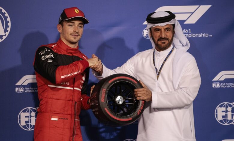 Photo of Charles Leclerc takes pole ahead of Max Verstappen