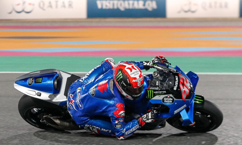 Photo of Rins heads Marc Marquez by just 0.035 as 2022 blasts out the blocks in Qatar