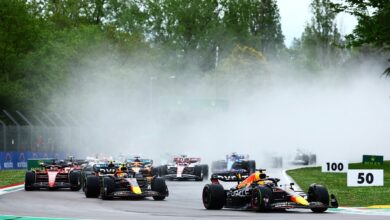 Photo of Verstappen leads Red Bull 1-2 in Emilia Romagna GP after misery for Leclerc