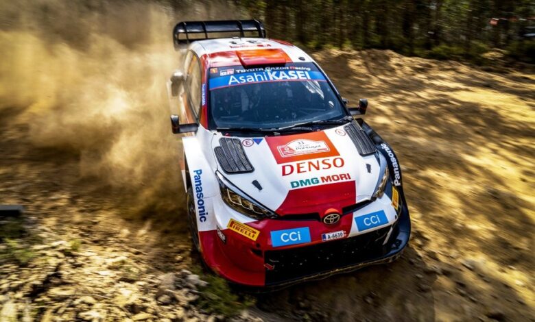 Photo of Evans takes the lead on a dramatic Friday; Loeb, Ogier retire