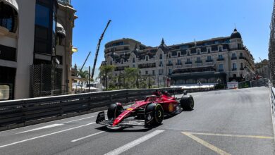 Photo of Monaco GP: Leclerc sets pace in FP1 from Perez in a hectic session
