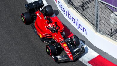 Photo of Azerbaijan GP: Leclerc storms to pole from Red Bull pair