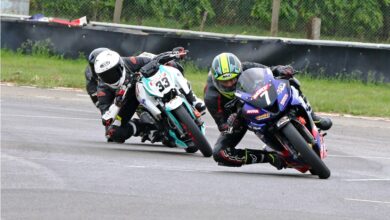 Photo of Ahamed leads TVS 1-2 finish in top class; Rajiv Sethu puts Honda on top in 165cc class