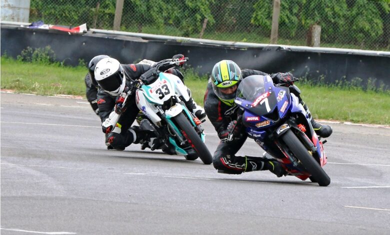 Photo of Ahamed leads TVS 1-2 finish in top class; Rajiv Sethu puts Honda on top in 165cc class