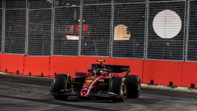 Photo of Singapore GP: Sainz heads Leclerc in FP2 as Gasly’s car catches fire