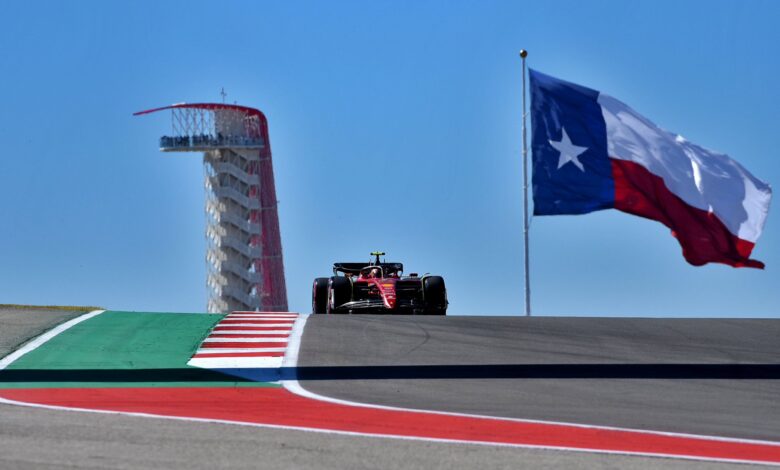 Photo of US GP: Sainz fastest in FP1 from Verstappen, Hamilton