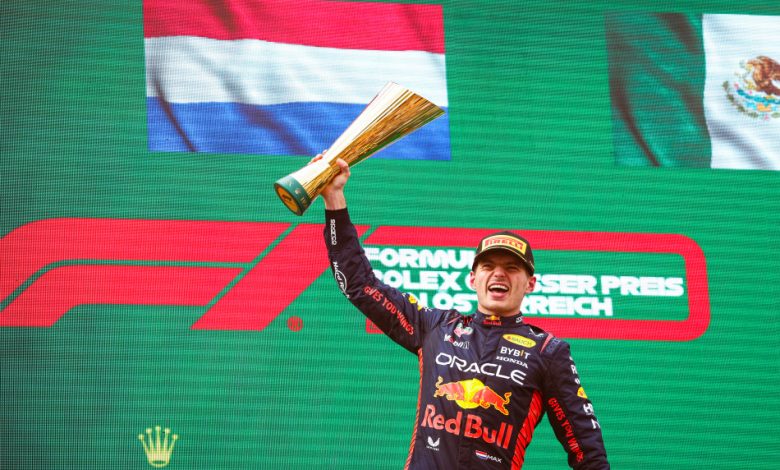 Photo of Max Verstappen wins Austrian GP ahead of Leclerc and Perez