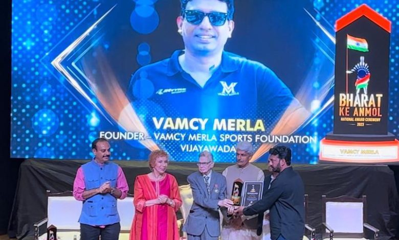 Photo of Bharat Ke Anmol award for Vamcy Merla Sports Foundation