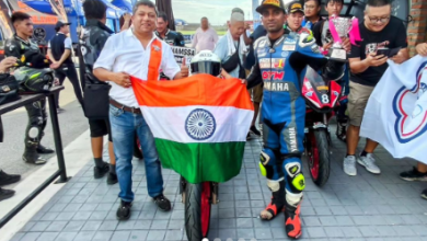 Photo of Mathana Kumar wins Asia Cup Road Racing Race 1