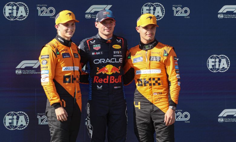 Photo of Verstappen bounces back to take pole ahead of McLarens