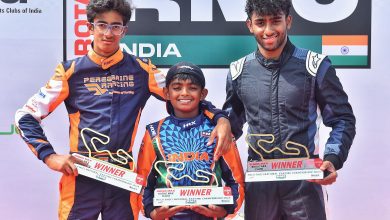 Photo of Rishon Rajeev tops Seniors; Nikhilesh, Rivaan Dev excel with a double each: Karting Nationals