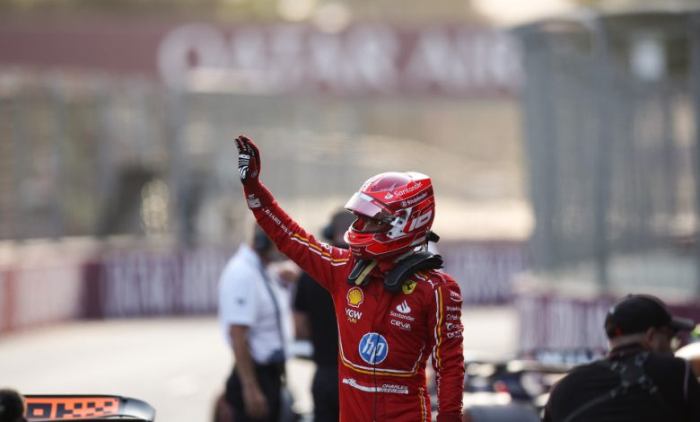 Photo of Charles Leclerc takes Baku pole ahead of Piastri: F1