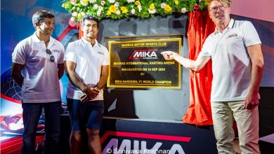 Photo of Mika Hakkinen opens Madras International Karting Arena, aka MIKA