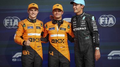 Photo of Lando Norris takes pole ahead of Oscar Piastri as McLaren lock out front row