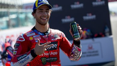 Photo of Bagnaia reels in Martin after tense Misano Sprint