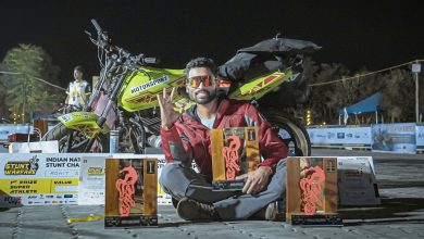 Photo of Rohit Shinde hattrick of titles in National Stunt Championship